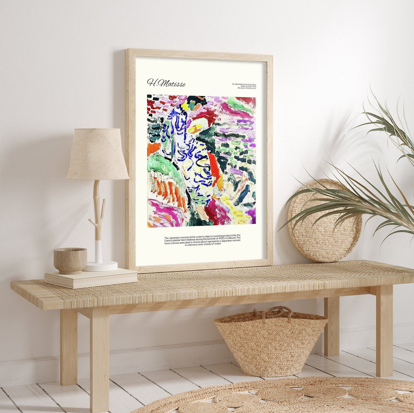 Henri Matisse Prints FRAMED 3 Piece Wall Art Matisse Framed Poster Set Gallery Wall Set Abstract Print Set Museum Poster, Wooden Framed