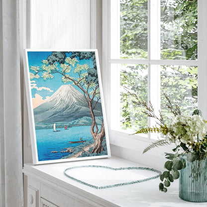 Blue East - FRAMED Gallery Wall Art Set of 5 Blue Artwork Poster