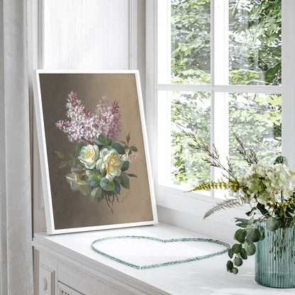 Art Palette - Vintage Gallery Wall Set FRAMED Set of 8 Pieces