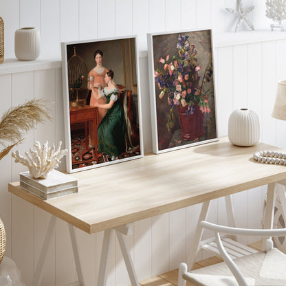 Artorium - Vintage Gallery Wall Art Set Wood FRAMED Set of 9 Pieces
