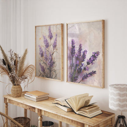 Art Palette 2 - Vintage Flower Market Wall Art Gallery FRAMED Set Of 8 Pieces