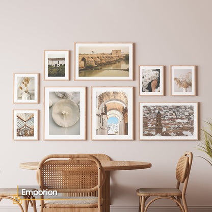 Emporion - Mediterrenian Wall Art Gallery Set Framed of 9 Maximalist Wall Posters