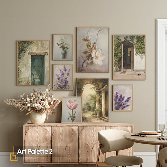 Vintage framed wall gallery